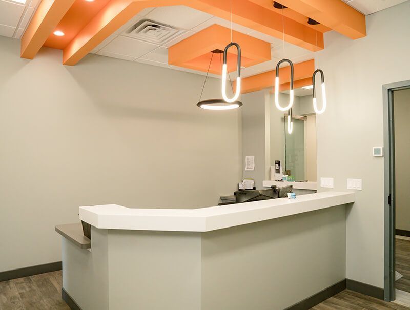 Interior view of Washington Dental Studio modern Naperville dental office