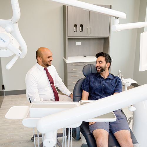 Dr. Rohan Shah, Naperville family dentist, in the dental office