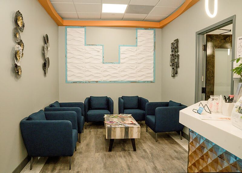 Interior view of Washington Dental Studio modern Naperville dental office